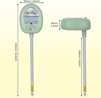 Humidimètre de sol 4-en-1, PH-mètre de sol, testeur de sol pour l'humidité, la lumière, les nutriments, le pH, kit de test de pH du sol sans batterie nécessaire
