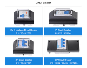 Soket PDU Saklar Udara 3P Rak Amerika 12 Jalur Pemutus Sirkuit Soket PDU 3 Fasa - Product Image 6