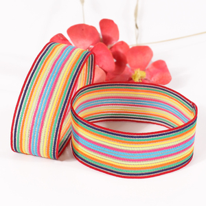 Reusable Elastic Festival Wristband Wrist Band with Custom Rainbow Logo Event Promotion Supplier