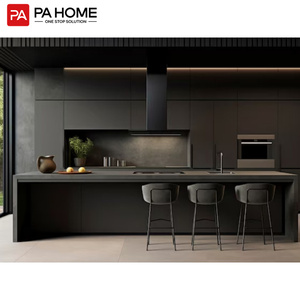 Pa tùy chỉnh sang trọng Veneer đồ nội thất nhà Tủ lưu trữ Nhà Bếp Đựng thức ăn tủ tủ bếp - Product Image 2