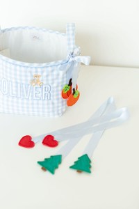 Customize Seersucker Gingham <strong>Easter</strong> <strong>Basket</strong> Fabric Carry <strong>Easter</strong> <strong>Bunny</strong> Bucket New Striped Egg <strong>Easter</strong> <strong>Basket</strong> - Product Image 3