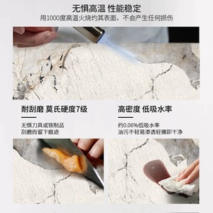 Tavolo da Pranzo in Ardesia Stile Italiano Minimalista di Lusso Leggero, Moderno e Semplice, per Ristorante, Designer, Appartamento Piccolo, Rettangolare Lucido - Product Image 4