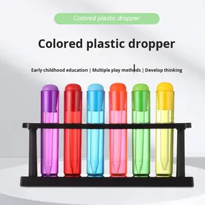 Đầy Màu sắc Nhựa rơm ống nhỏ giọt Khoa Học Kỹ thuật Đồ chơi cho trẻ em Montessori giáo dục sớm Vật liệu mẫu giáo khoa học - Product Image 3