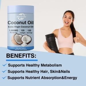 Cápsulas de Aceite de Coco de Suplementos Herbales OEM, Gran Venta para Adultos, No para Adolescentes, Niños o Mujeres Embarazadas - Product Image 3