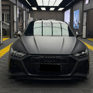 1.52*16m/roll New Release Hot Selling Car Body Matte <b>Black</b> <b>Wrap</b> 7.5mil & 8.0mil Matte PET Cutting Car Protection Film - Product Image 2