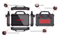 Launch-herramienta de diagnóstico X431 V Pad 7 X-431 VII, compatible con codificación y programación en línea, novedad
