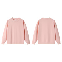 Sweat-shirt à col rond surdimensionné pour homme, en molleton épais 450 g/m², thermique pour l'hiver, avec logo brodé personnalisé