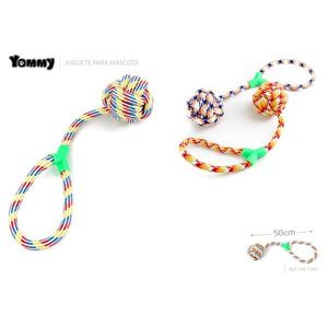 Juguete de Cuerda para Perros Yommy de 50cm con Nudos para Masticar y Jugar - Product Image 1