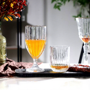 Ensemble de gobelets à <span class=keywords><strong>vin</strong></span> en cristal sans plomb, à taille fine, gaufrés et à nervures verticales, pour mariages, fêtes et événements. - Product Image 6