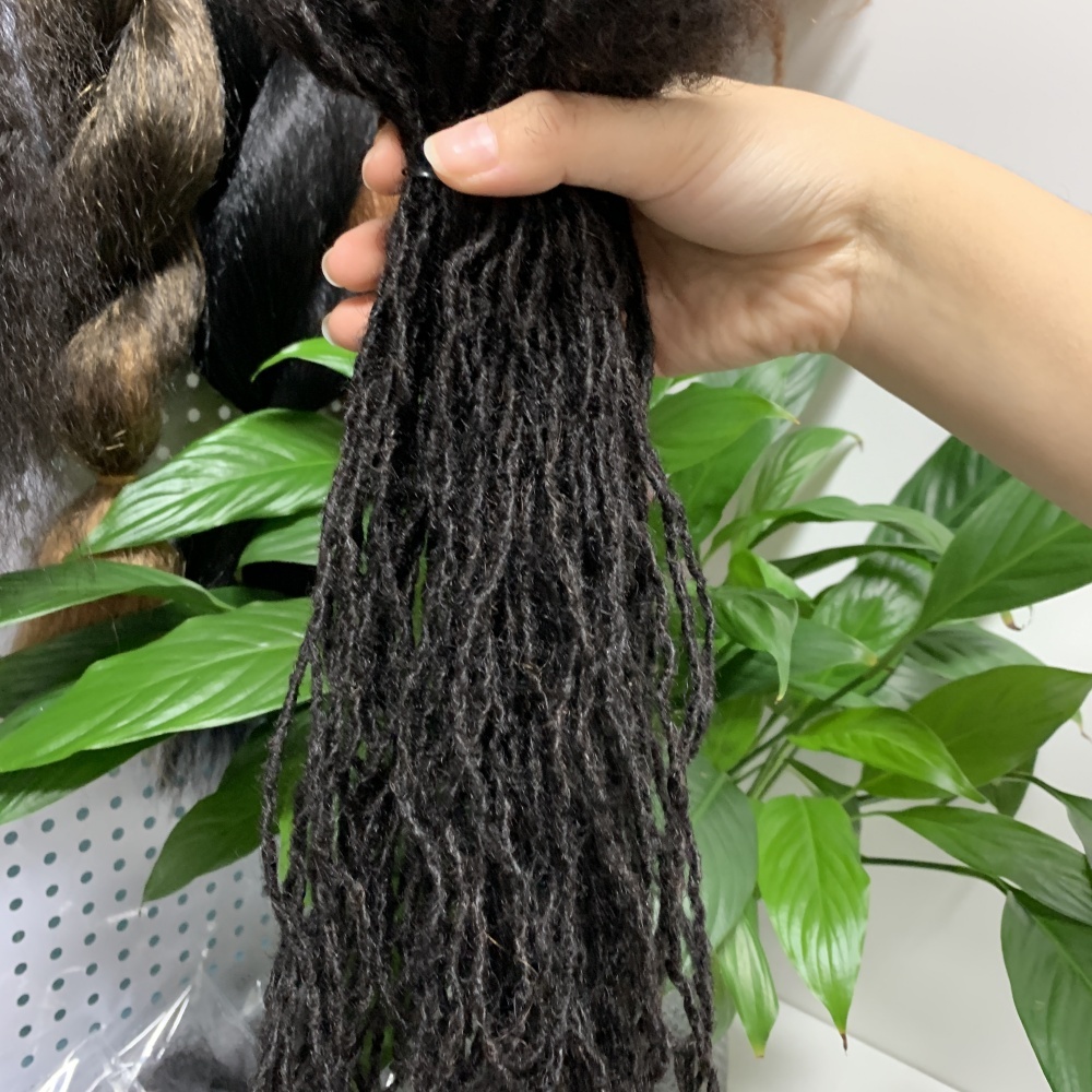 KAMA Micro Locs Extensions Full Handmade Crochet Human Interlocks Extensions Sister Loc Extension Human Hair for Black Women Detail Section 4