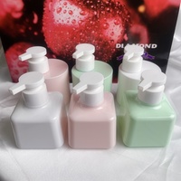 Bouteilles en plastique vides vertes et blanches de 200 ml/300 ml pour crème pour les mains, lait corporel, cosmétiques - Emballage plastique cosmétique