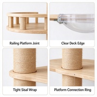 Arbre à chat multi-niveaux en sisal, griffoir robuste, meuble d'intérieur pour chat