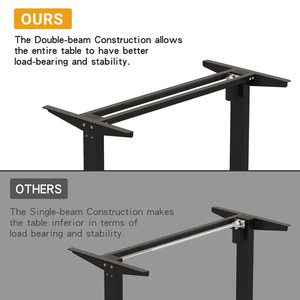 Điện chiều cao điều chỉnh động cơ kép đứng lên bàn máy tính bảng nghiên cứu bảng cho sinh viên mà không có tiếng ồn - Product Image 5