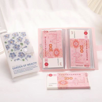 Spar-Challenge-Umschlag-Budgetbuch-Papier für 100-Tage-Plan mit 3D-Ölgemälde-Cover, Bargeld-Organizer mit Rechnungsfächern, Marke SYC