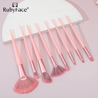 Coffret de pinceaux de maquillage synthétiques doux pour filles, étiquettes de visage privé, outils de beauté, cadeau