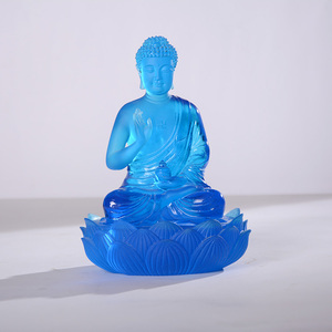 Statuettes <span class=keywords><strong>de</strong></span> la médecine traditionnelle chinoise, statue en verre <span class=keywords><strong>bleu</strong></span>, <span class=keywords><strong>bouddha</strong></span>, sept Avatar, vente en gros, d'usine, - Product Image 6
