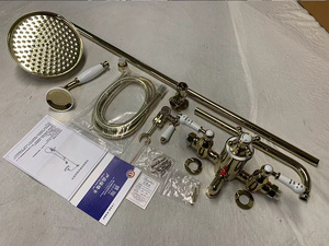 8" Showerhead Vernet Shower and Gold Shower <b>Kit</b> OEM Function Wall Mounted Bathroom Shower Gold BT-XT202-gold Customized BT-XT202 - Product Image 3