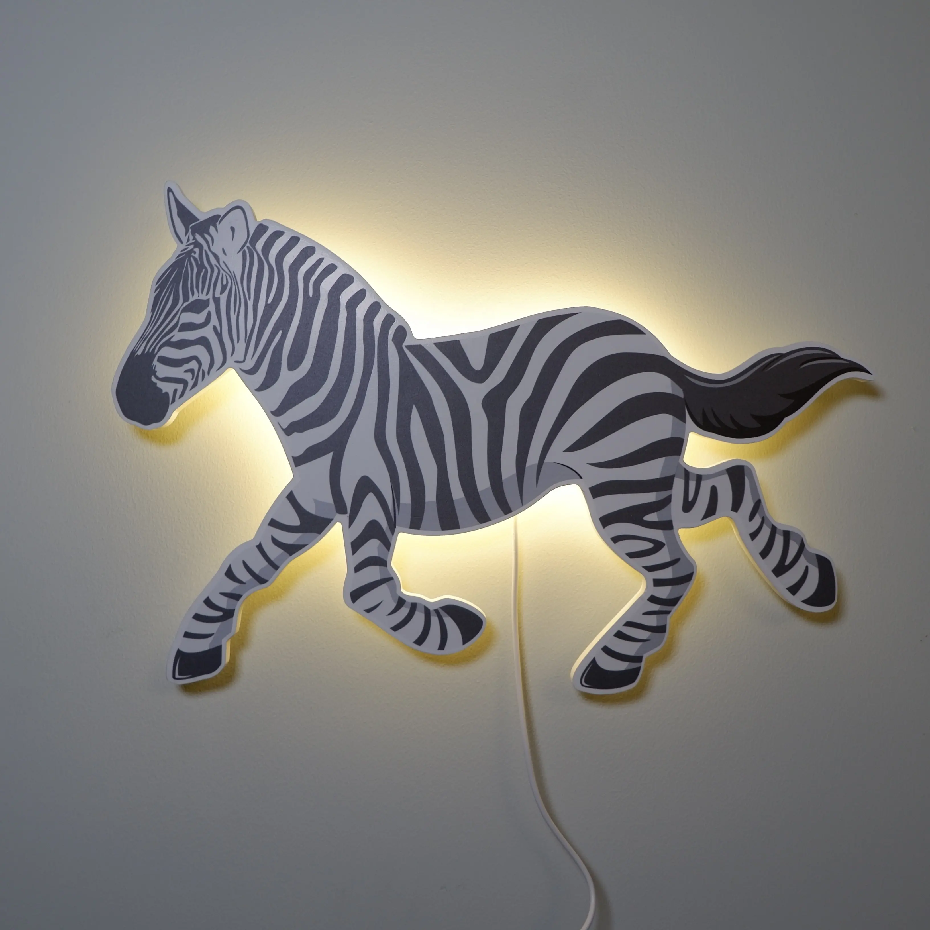 Decorative Zebra Indoor Wall Lamp Light USB Cord Dimmable Modern Wall Light For Living Room Bedroom