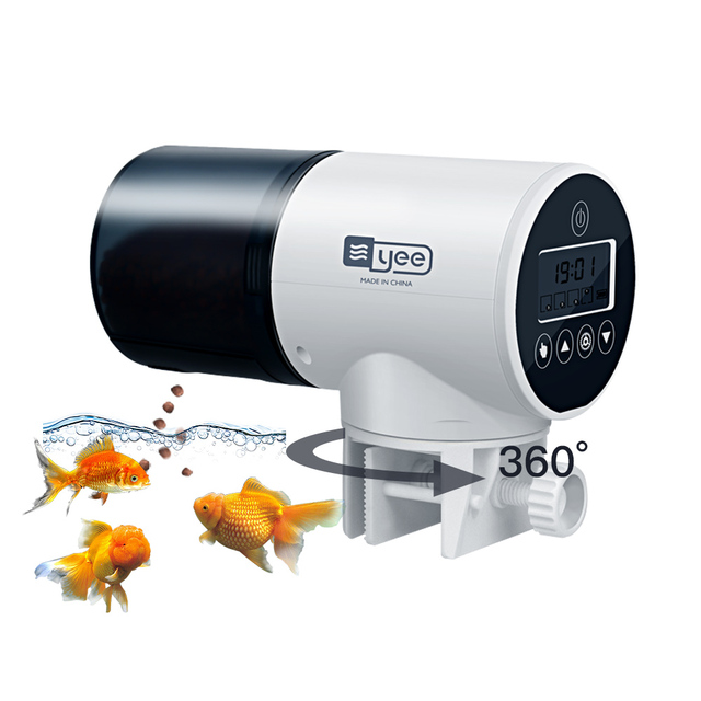 YEE Auto Fish Food Feeder Timer Dispenser for Aquarium Smart Automatic Fish Feeder