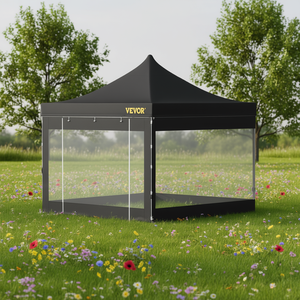 Tente de jardin pliable Vevor 10 x 10 pieds, imperméable, résistante aux UV, avec parois latérales amovibles, installation instantanée - Product Image 2