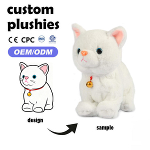 Özel Smalody İnteraktif Çevre Dostu PP Pamuk Dolgulu Süper Yumuşak Peluş Oyuncaklar Yenilikçi Ses Kontrollü Robot Kedi Çocuklar İçin Hediye - Product Image 1