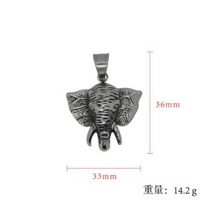 Collier Pendentif <span class=keywords><strong>Dent</strong></span> d'Éléphant Bijoux Ethniques <span class=keywords><strong>Argent</strong></span> Noir Colliers Éléphant - Product Image 5