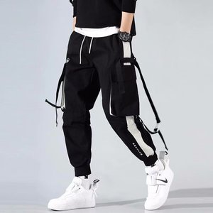 Pantalon Hip Hop à cordon de serrage <span class=keywords><strong>Harlem</strong></span> pour hommes, pantalon de travail ample, pantalon tactique LAYENNE, multi-poches, cargo, imperméable, écologique - Product Image 3