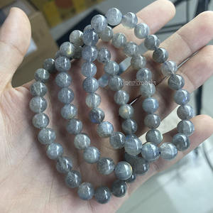 Bracelets en Labradorite Naturelle Brésilienne à Éclat Bleu en Gros, <span class=keywords><strong>Bracelet</strong></span> Personnalisable en Cristal de Guérison pour Hommes et Femmes - Product Image 5