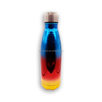 Fiole à vide en acier inoxydable à double paroi de 500ml personnalisée Nouveau design Sports et souvenirs pour l'eau froide et chaude Idée de cadeaux sportifs de ville