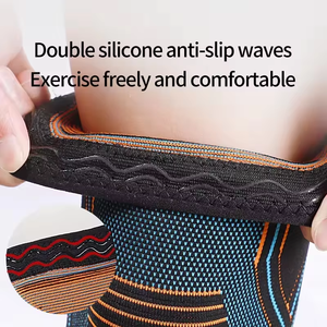 Respirant tricoté élastique Nylon compresse sport genouillère doux et fort soutien du <span class=keywords><strong>genou</strong></span> de basket-ball pour l'entraînement - Product Image 5