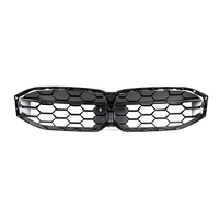 Pour BMW Série 3 G20 G28 LCI 2023+ Grille de calandre avant style diamant noir brillant ABS moulée par injection