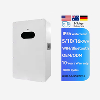 Baterai Surya HELIOS Powerwall 51.2V 200Ah LiFePO4 Peralatan Rumah Tangga Terpasang di Dinding IP65 8000+ Siklus Off-Grid/Hybrid