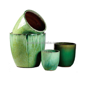 Pot de <span class=keywords><strong>fleurs</strong></span> émaillé pour l'aménagement urbain et la décoration de la ville, pots de plantes et d'arbres de bonne qualité en promotion - Product Image 2