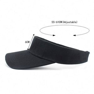 Adjustable Wide Brim Sun <b>Hat</b> with Empty Top Multiple Colors Unisex Polyester/Cotton for Outdoor Sports & Beach - Product Image 3