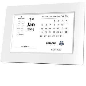 Hijri Calendar With Islamic Clock With Prayer Time Player Clock 8inch Electronics Calendar