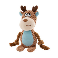 Jouet à mâcher pour chien, grande peluche interactive couineuse, résistante aux morsures, pour jeu de la corde, produits pour animaux de compagnie, nouveauté 2026, fournitures d'entraînement extérieur pour chiots