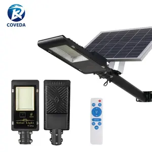 COVEDA энергосберегающий 200 Вт 300 Вт литой алюминиевый умный пульт дистанционного управления светодиодный уличный светильник на солнечной батарее