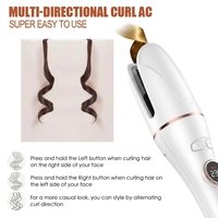 Fer à boucler automatique rotatif double tension pour salon de coiffure, outil de coiffage professionnel