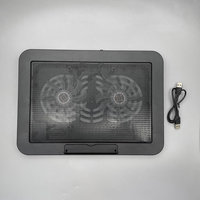 NCP-212 deux ventilateurs conception ergonomique support de carnet de notes ordinateur portable PC coussin de refroidissement silencieux