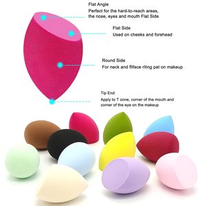 Éponge de maquillage multicolore ultra douce à texture fine, sans latex, marque privée, houppette de beauté - Product Image 3