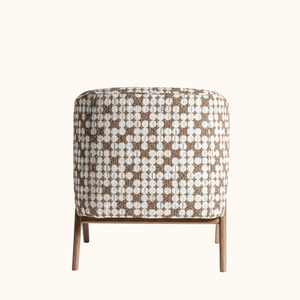 Fauteuil lounge scandinave en bois massif, fait main, ergonomique, réglable, avec revêtement en tissu, moderne, pour salon, bureau à domicile, villa, hôtel - Product Image 3
