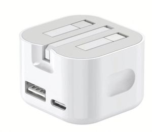Portable Bulk Cell Phone Wall Usb-<b>c</b> <b>Type</b> <b>c</b> Fast Charging UK Plug Pd 20w Charger <b>Adapter</b> for Phone 16 15 14 13 12 11 Pro Max - Product Image 1