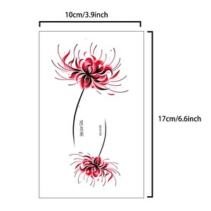 Plantilla de Tatuaje Temporal Desechable KT-<span class=keywords><strong>H</strong></span>, Tatuajes Temporales de Colores, Adhesivo de Tatuaje Temporal Impermeable con Diseño de Flores Sexys para Brazo - Product Image 6