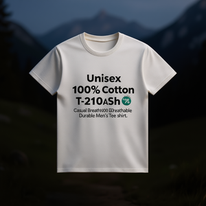 T-Shirt Unisex 100% Cotone 210GSM, Maglietta Casual Traspirante e Resistente per Uomo - Product Image 3