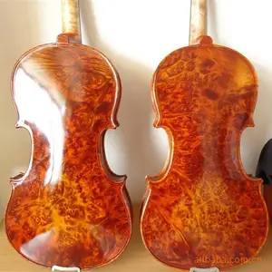 Huimin Violino Uccello Eye Maple fatti a mano professionale tutti i solidi strumenti a corda di violino con il caso e fiocco