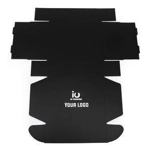 <strong>Black</strong> Kraft Corrugated Packaging <strong>Box</strong> for Clothes and Accessories with Custom Logo Printing - Product Image 4