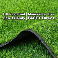 Gazon artificiel de 25 mm, haute densité, résistant aux UV, gazon synthétique pour la décoration de paysages et de jardins, gazon artificiel en PE