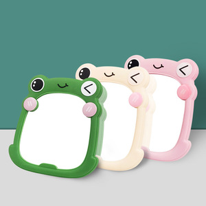 Miroir de courtoisie simple, haute définition, simple face, populaire en ligne, portable, adapté aux dortoirs étudiants, motif grenouille de dessin animé - Product Image 1