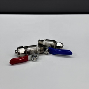 Tank Tee Kogelkraan Water Zuivere Filter Kraan 3/4 "Vrouwelijke Draad Push In Snel Aansluiten Aquarium Water Ro Omgekeerde Osmose Schakelaar - Product Image 1