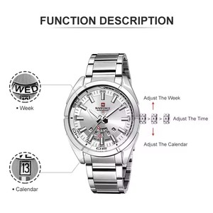 Reloj de Pulsera de Cuarzo de Lujo para Hombre <span class=keywords><strong>NAVIFORCE</strong></span> <span class=keywords><strong>9038</strong></span>, Resistente al Agua, de Acero Inoxidable, con Esfera de 40 mm de Diámetro, Estilo Deportivo, Casual y de Negocios - Product Image 3
